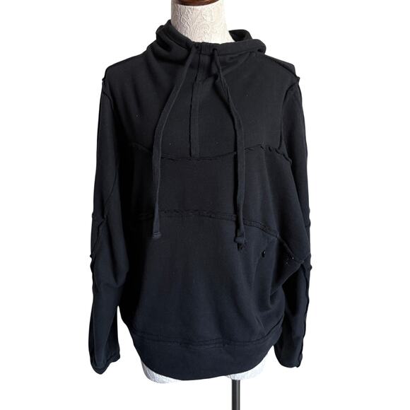 ALO Dimension Funnel Neck Hoodie Med Athlesiure Cozycore Normcore Ballet Grunge - Picture 2 of 11